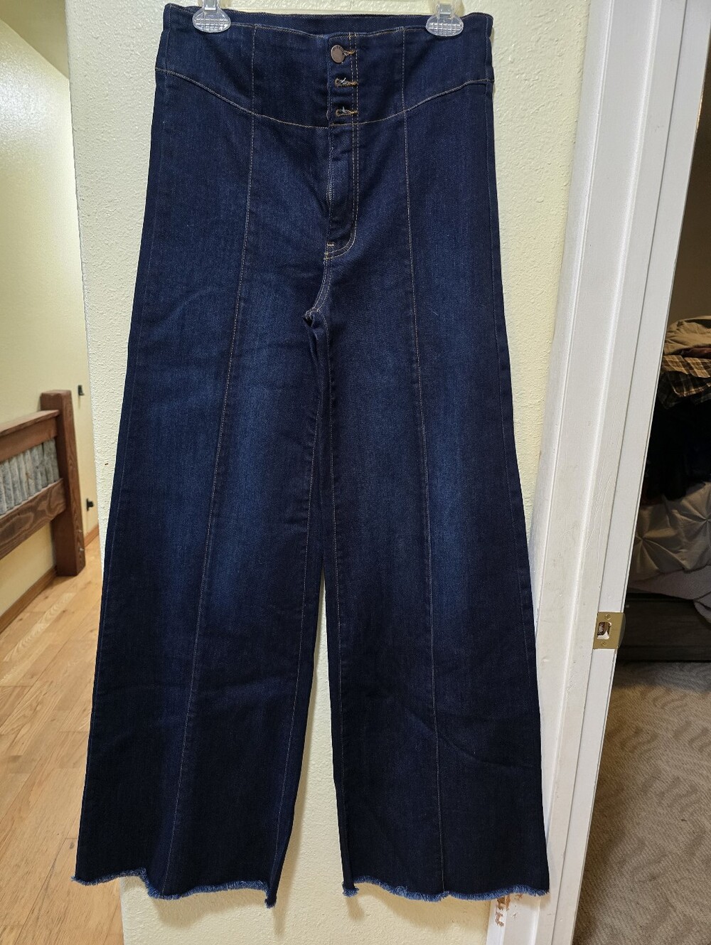 02 Denim Women's High Waist Wide Leg Jean